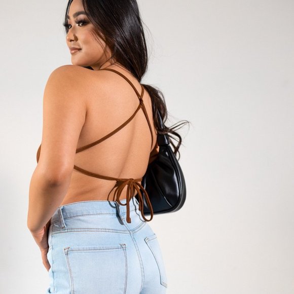 NWT Corduroy Crop Top - Picture 2 of 3